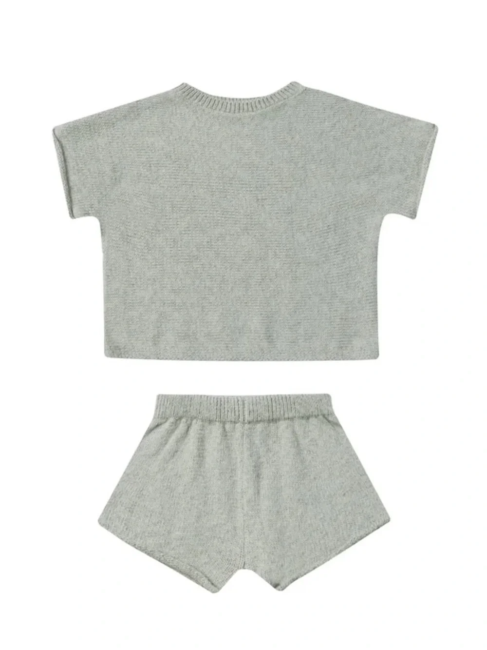 Quincy Mae the Relaxed Summer Knit Set 3-6 Months Gray